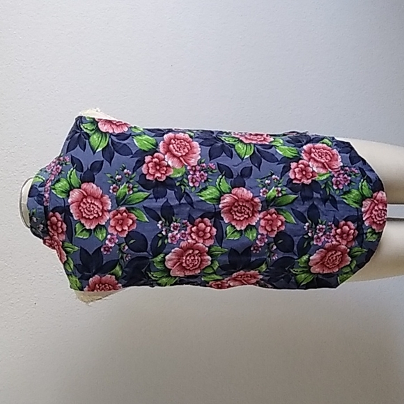 Vtg Separate Issues sleeveless top.rayon.floral.SzM - Picture 3 of 4